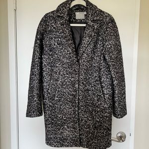 Black wool blend coat • size 2
